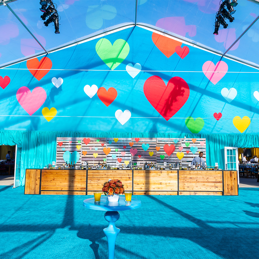 Vibrant Beach Themed Outdoor Gala