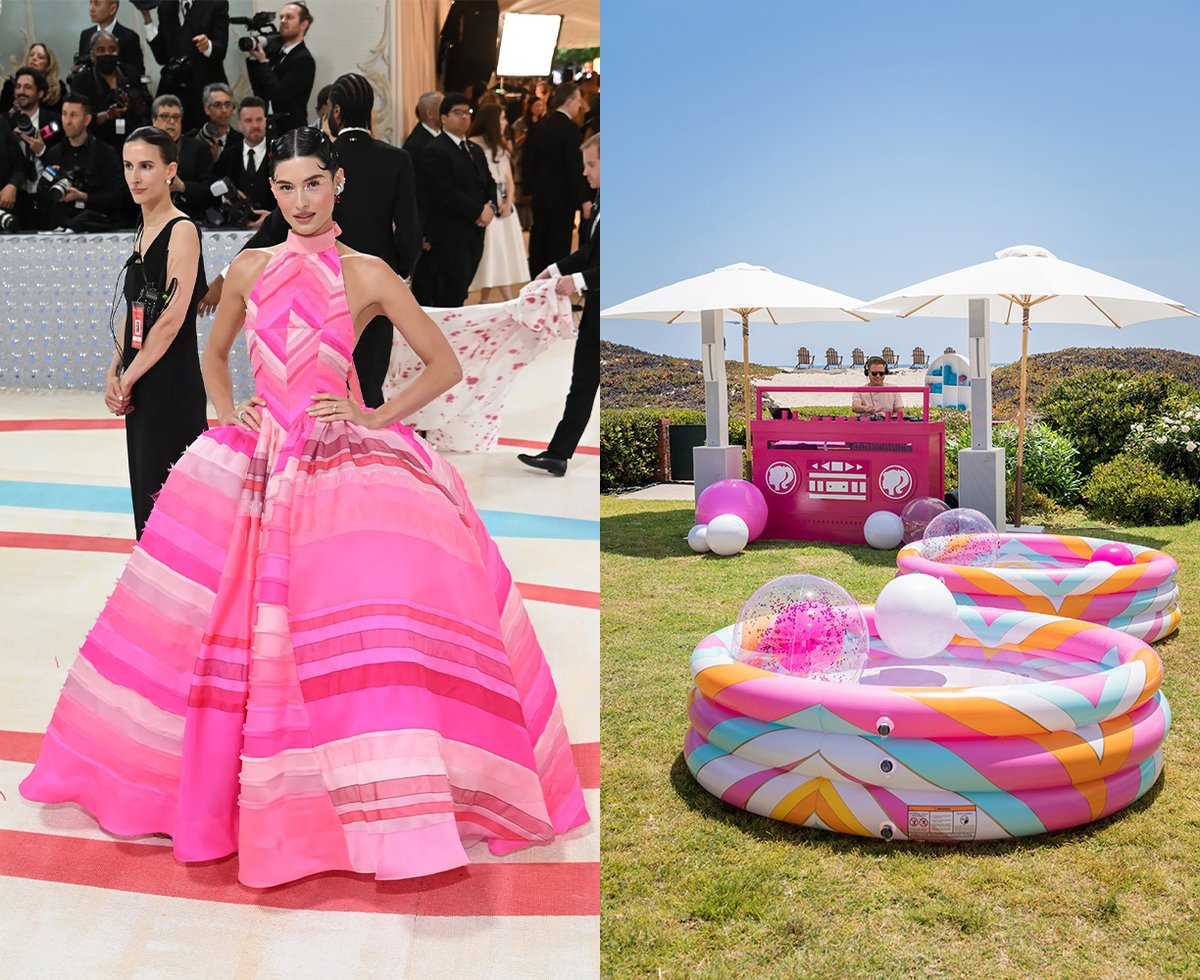 Grace Elizabeth at the Met Gala & Barbie Pool Party