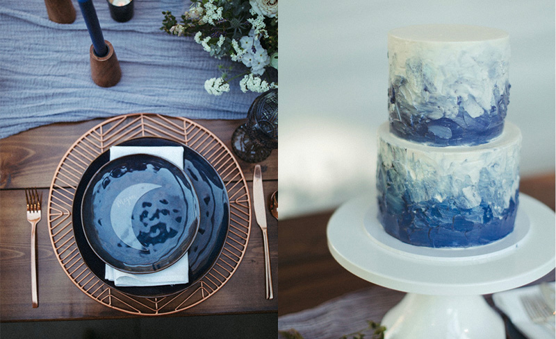 Blue Décor for blue weddings